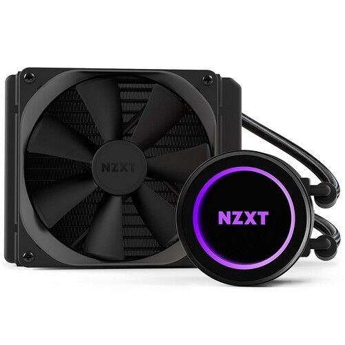 NZXT F120 RGB Core Fan - RF-C12TF-B1 - 120mm Hub-Mounted RGB Fan - Sublime  RGB Lighting - PWM Control - Triple, 120mm Case Fan - Black 