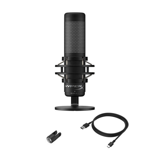 HyperX QuadCast S – RGB USB Condenser Microphone for PC, PS4 and