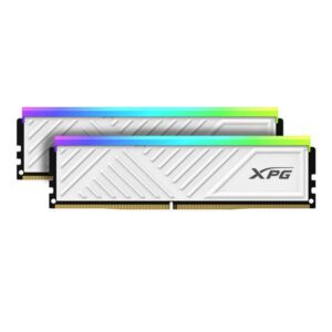 XPG DDR4 D50 RGB 16GB (2x8GB) 3200MHz PC4-25600 U-DIMM 288-Pins Desktop  Memory CL16 Kit White (AX4U32008G16A-DW50)